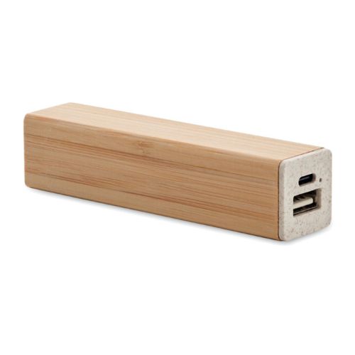 Powerbank med bambus kabinet - Billede 2